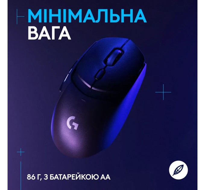 Миша бездротова WL/BT G309 Lightspeed, чорна Logitech (910-007199)