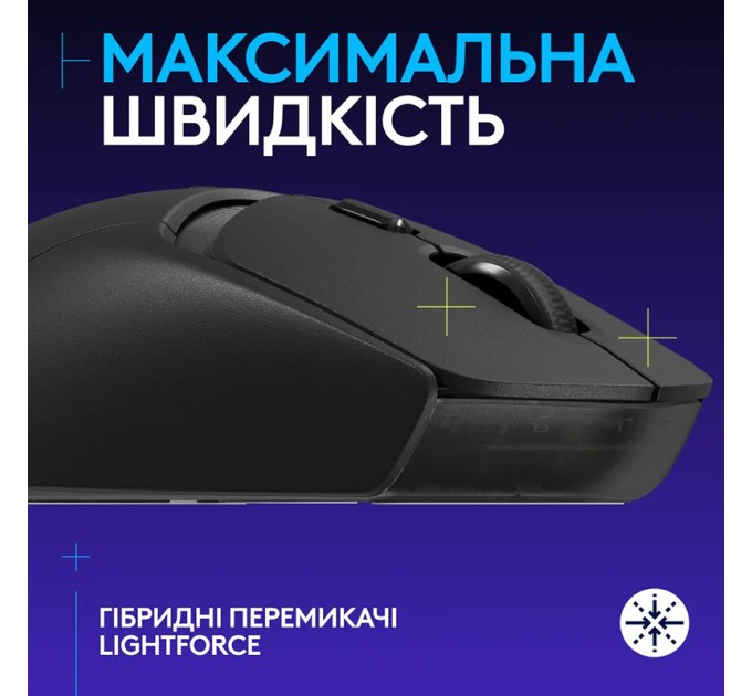 Миша бездротова WL/BT G309 Lightspeed, чорна Logitech (910-007199)