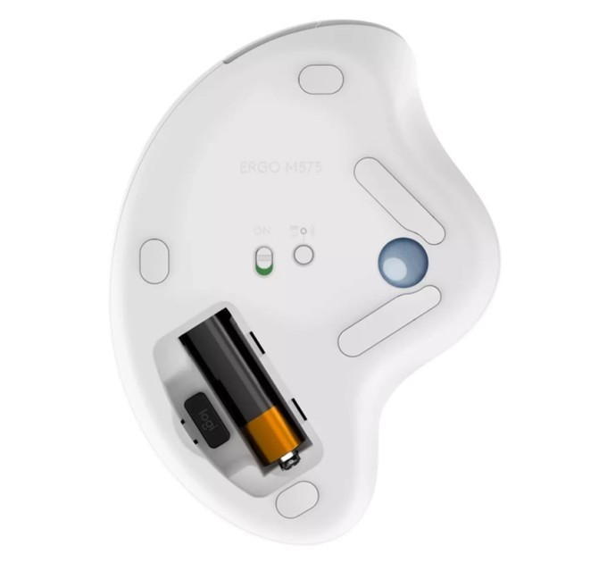Миша бездротова Ergo M575 for Business Trackball, біла Logitech (910-006438)