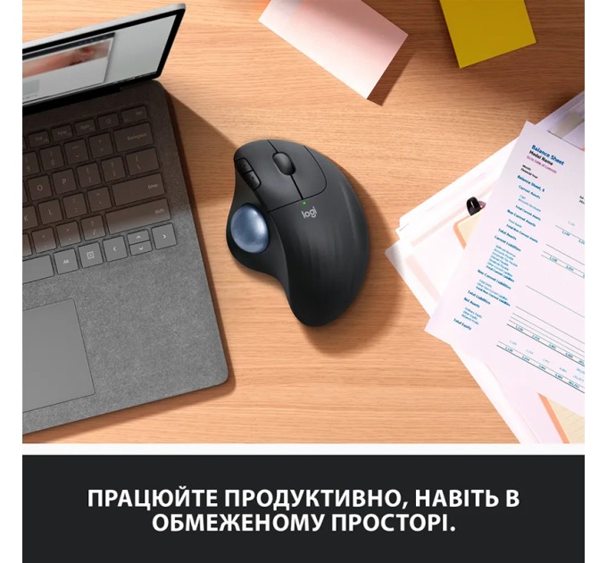 Миша бездротова Ergo M575 for Business Trackball, біла Logitech (910-006438)