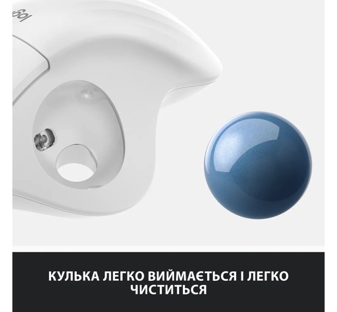 Миша бездротова Ergo M575 for Business Trackball, біла Logitech (910-006438)