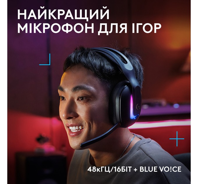 Гарнітура бездротова ігрова G522, чорна Logitech (981-001544)