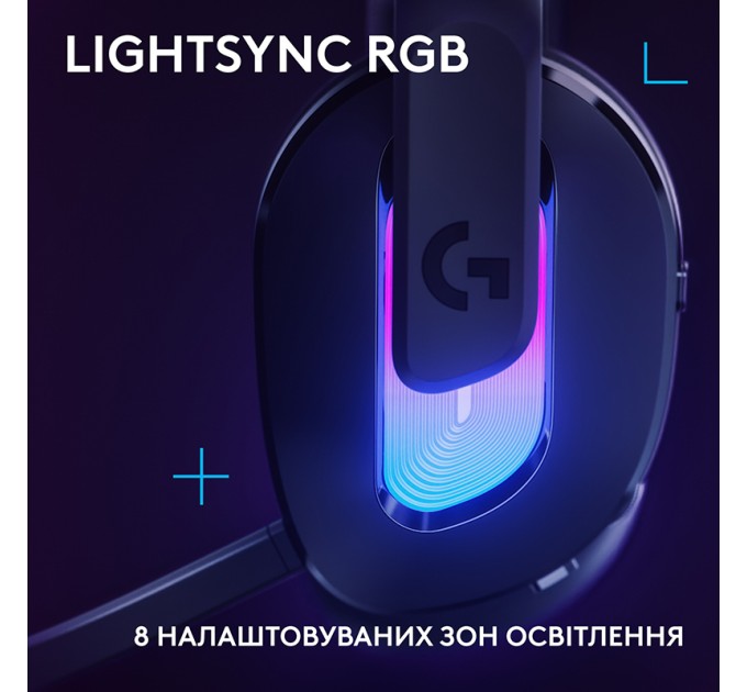 Гарнітура бездротова ігрова G522, чорна Logitech (981-001544)