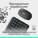 Комплект клавіатура та миша бездротовий MK250 Combo, UA, графітовий Logitech (920-013823)