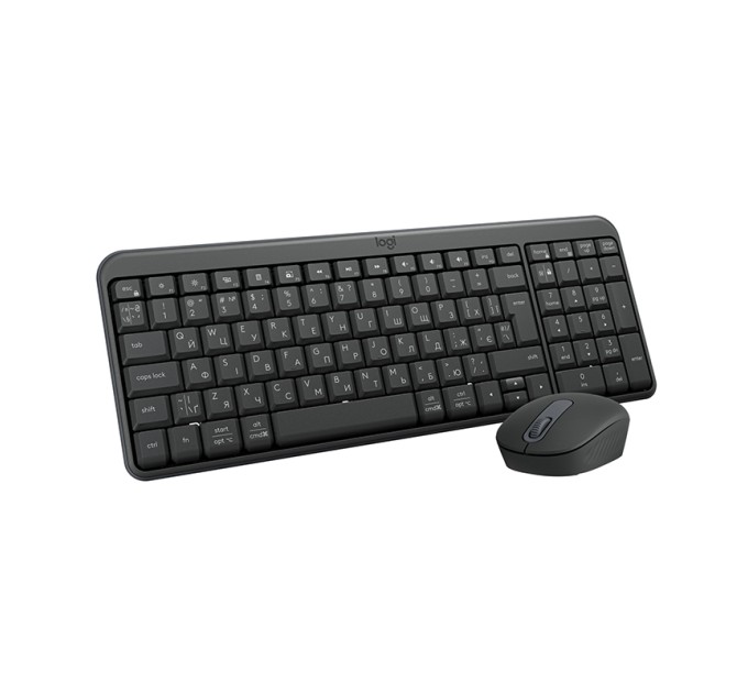 Комплект клавіатура та миша бездротовий MK250 Combo, UA, графітовий Logitech (920-013823)
