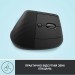 Миша бездротова WL/BT Lift Vertical Ergonomic, графітова Logitech (910-006473)