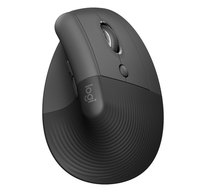 Миша бездротова WL/BT Lift Vertical Ergonomic, графітова Logitech (910-006473)