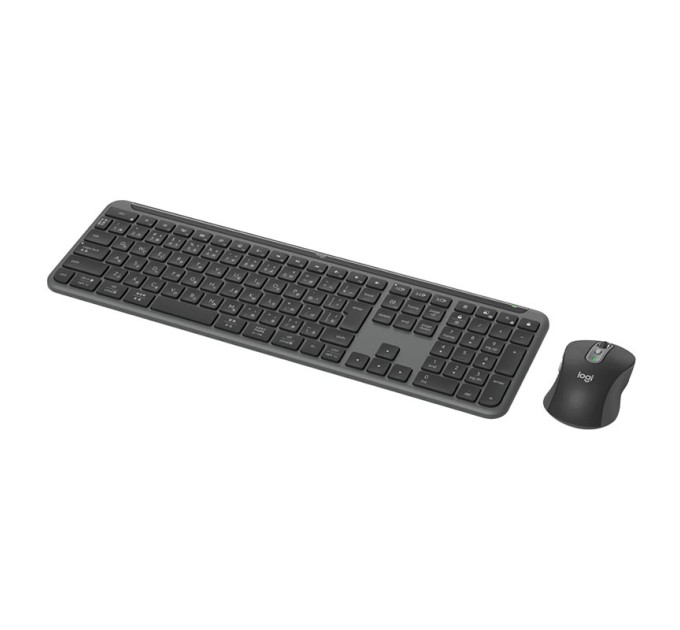 Комплект клавіатура та миша бездротовий WL/BT MK950 Signature Slim Combo, UA, графітовий Logitech (920-012490)