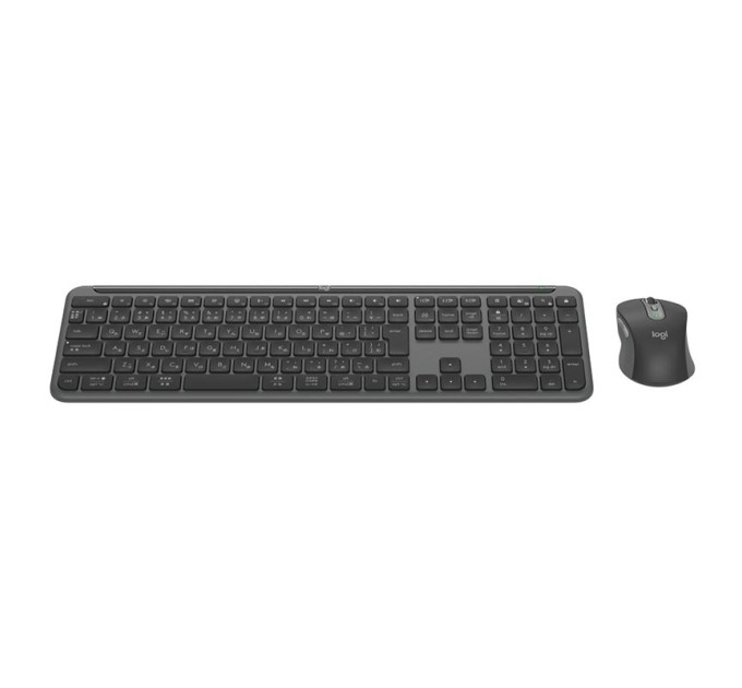 Комплект клавіатура та миша бездротовий WL/BT MK950 Signature Slim Combo, UA, графітовий Logitech (920-012490)