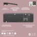 Комплект клавіатура та миша бездротовий WL/BT MK950 Signature Slim Combo, UA, графітовий Logitech (920-012490)