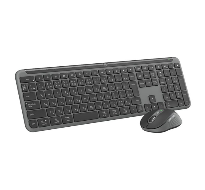 Комплект клавіатура та миша бездротовий WL/BT MK950 Signature Slim Combo, UA, графітовий Logitech (920-012490)