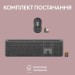 Комплект клавіатура та миша бездротовий WL/BT MK950 Signature Slim Combo, UA, графітовий Logitech (920-012490)