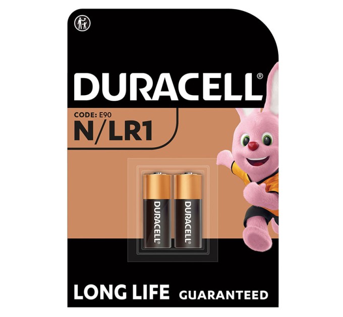 Батарейка N-LR1 лужна, блістер, 2 шт. Duracell (5007465)