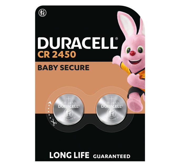 Батарейка DL2450-CR2450 літієва, DSN, блістер, 2 шт. Duracell (5012263)