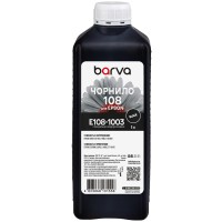 Чорнило для Epson 108 BК спеціальне 1 л, водорозчинне, чорне Barva (E108-1003)