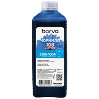 Чорнило для Epson 108 C спеціальне 1 л, водорозчинне, блакитне Barva (E108-1004)