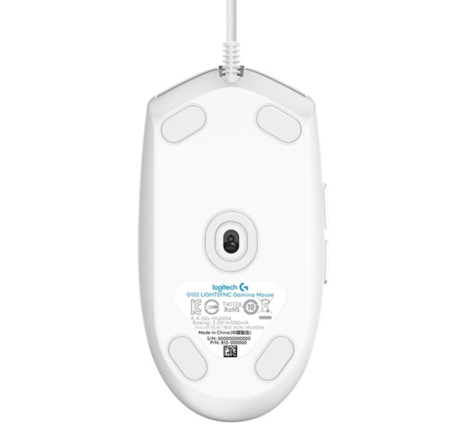 Миша USB G102 Lightsync, біла Logitech (910-005824)