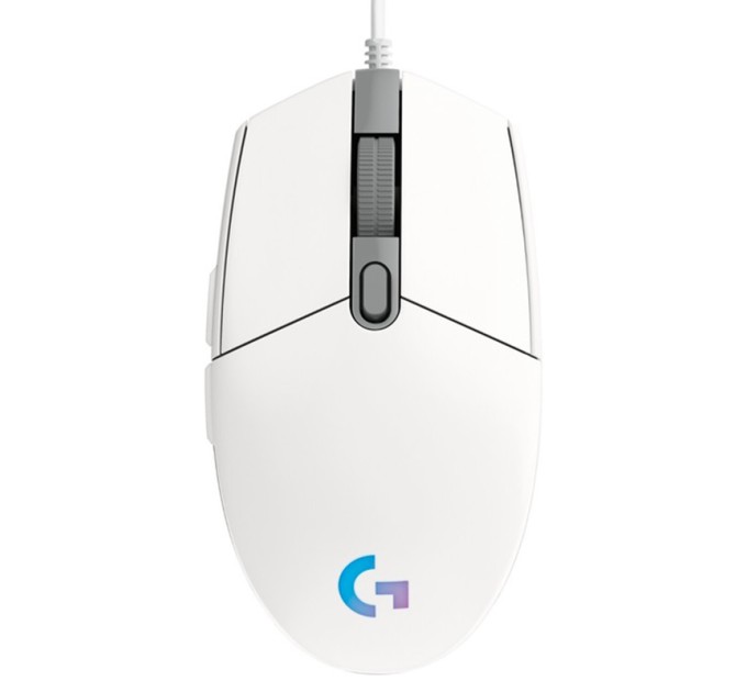 Миша USB G102 Lightsync, біла Logitech (910-005824)