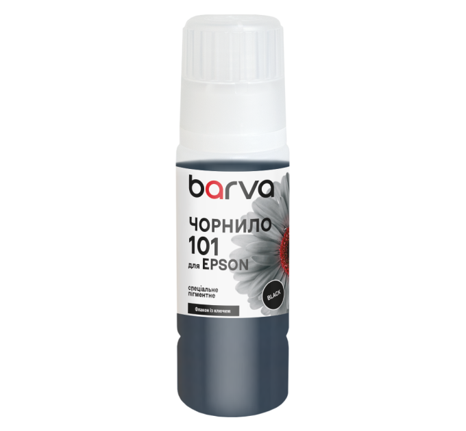 Чорнило для Epson 101 BK спеціальне 70 мл, OneKey, пігментне, чорне Barva (E101-558e)