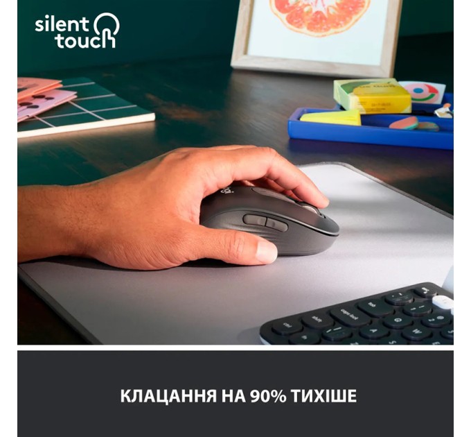 Миша бездротова M650 L Signature Left, графітова Logitech (910-006239)