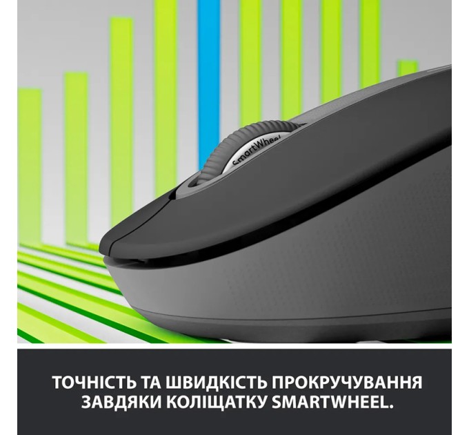 Миша бездротова M650 L Signature Left, графітова Logitech (910-006239)