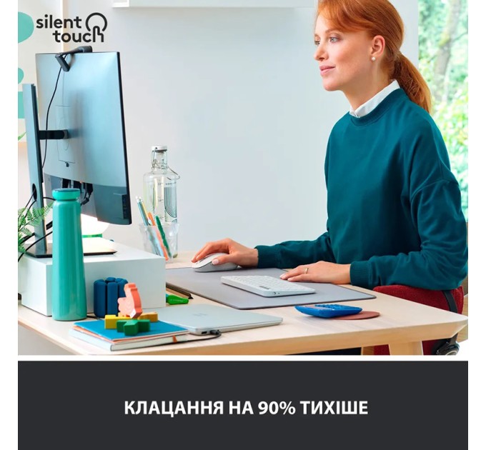Миша бездротова M650 L Signature, біла Logitech (910-006238)