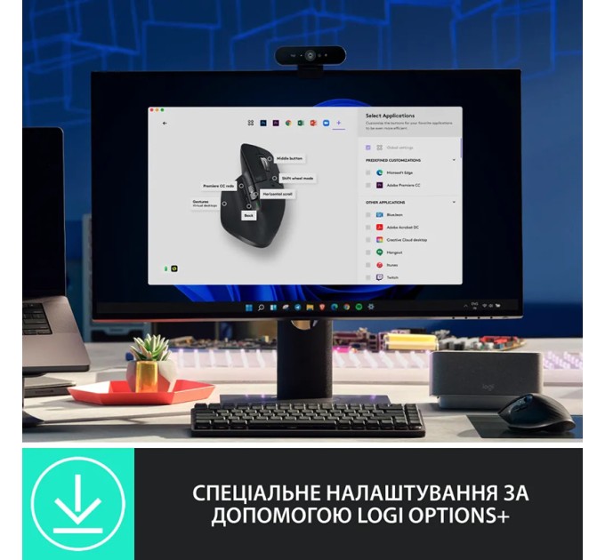 Миша бездротова MX Master 3S Performance, графітова Logitech (910-006559)