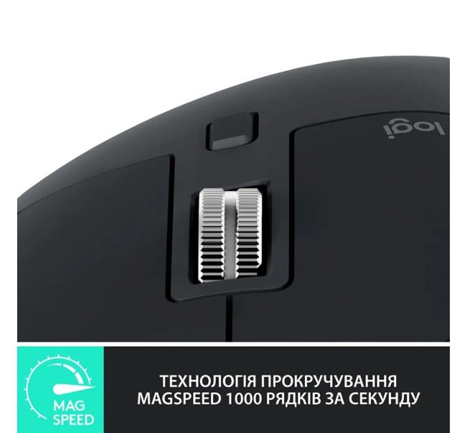 Миша бездротова MX Master 3S Performance, графітова Logitech (910-006559)