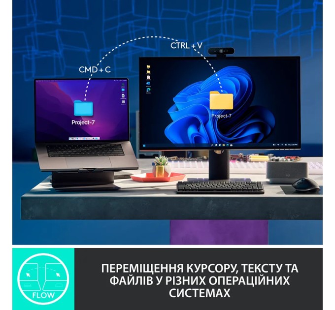 Миша бездротова MX Master 3S Performance, світло-сіра Logitech (910-006560)