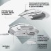 Миша бездротова G502 X Lightspeed, біла Logitech (910-006189)