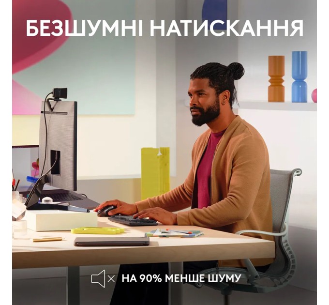 Миша бездротова MX Master 3S для Mac Performance, світло-сіра Logitech (910-006572)