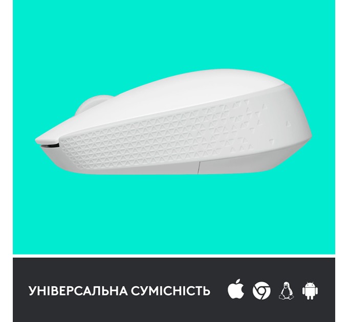 Миша бездротова M171, біла Logitech (910-006867)