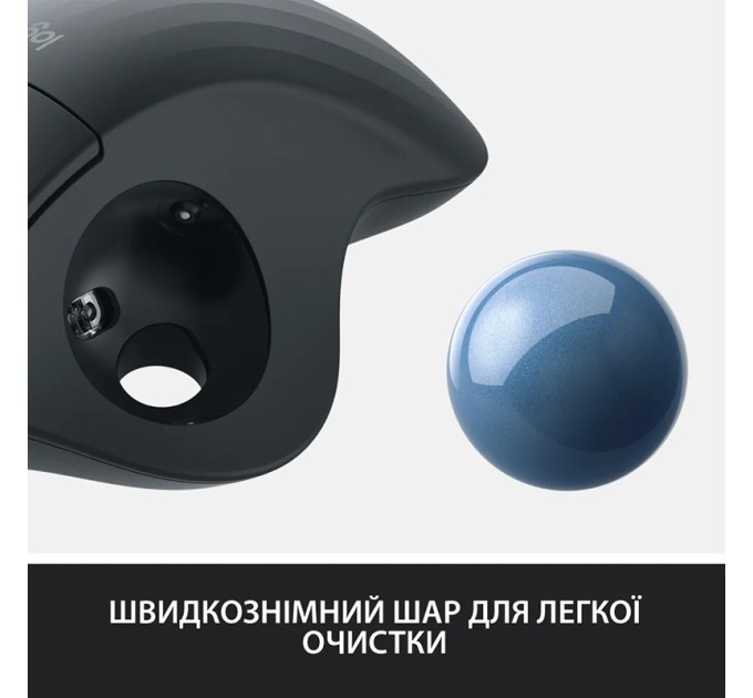 Миша бездротова Ergo M575 for Business Trackball, графітова Logitech (910-006221)