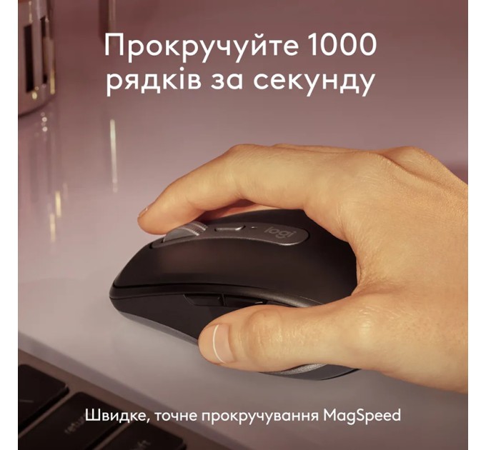 Миша бездротова MX Anywhere 3S для Mac, Space Grey Logitech (910-006947)