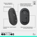 Миша бездротова POP with Emoji, графітова Logitech (910-007412)