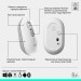 Миша бездротова POP with Emoji, біла Logitech (910-007411)