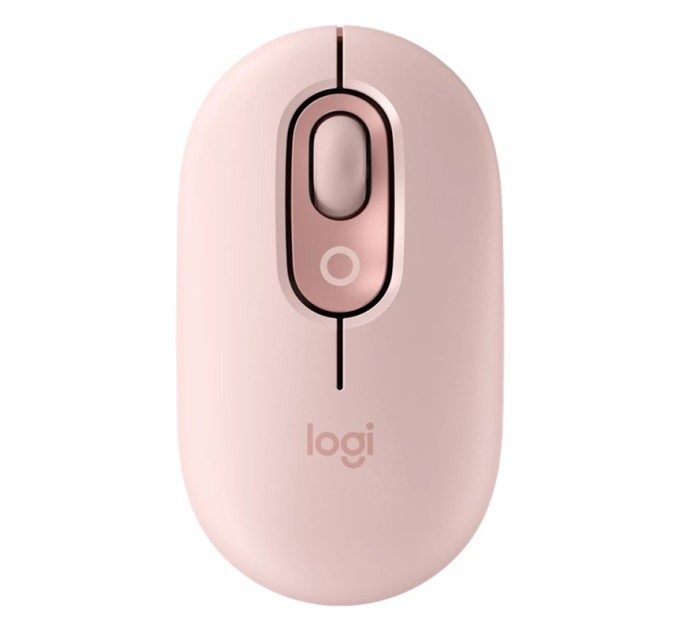Миша бездротова POP with Emoji, рожева Logitech (910-007413)