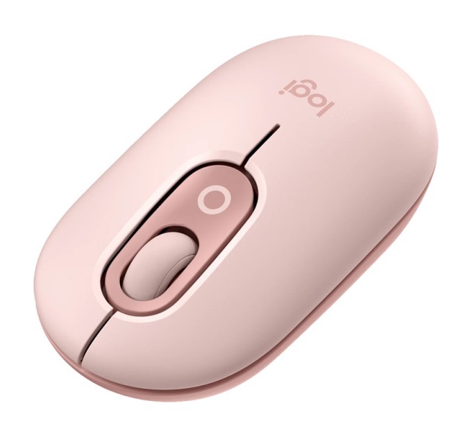 Миша бездротова POP with Emoji, рожева Logitech (910-007413)