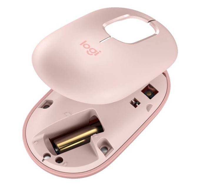 Миша бездротова POP with Emoji, рожева Logitech (910-007413)