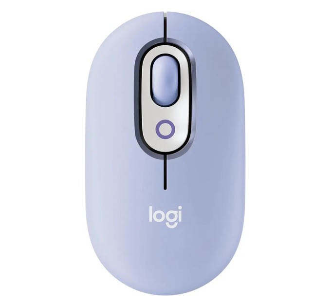 Миша бездротова POP with Emoji, лілова Logitech (910-007414)