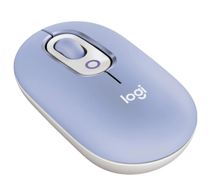 Миша бездротова POP with Emoji, лілова Logitech (910-007414)