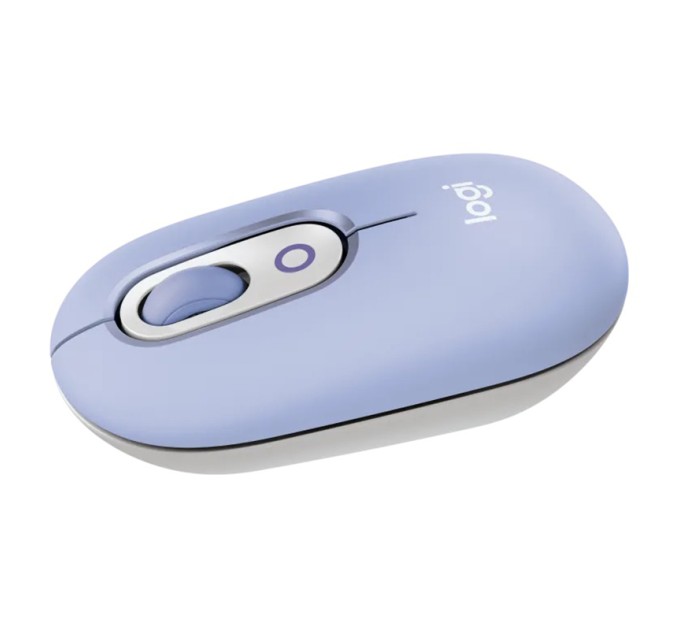 Миша бездротова POP with Emoji, лілова Logitech (910-007414)