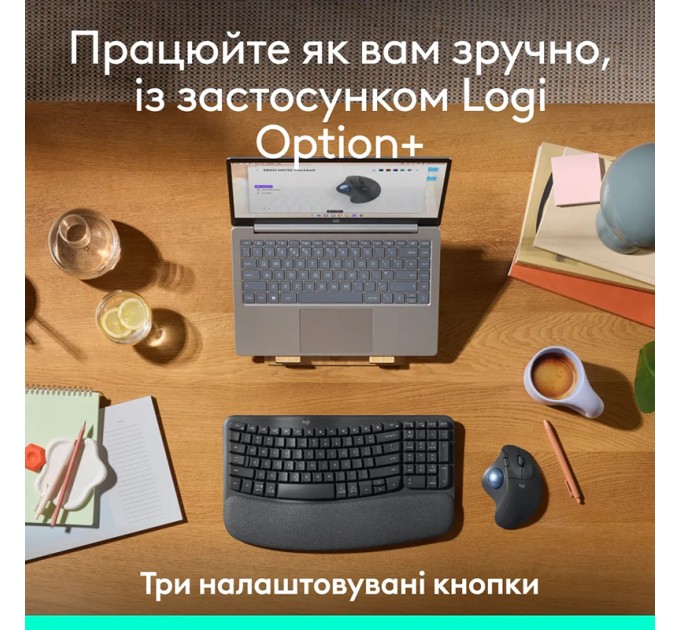 Миша бездротова Ergo M575S Trackball, графітова Logitech (910-007029)