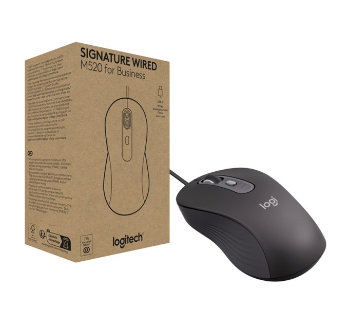 Миша USB-C M520 Signature for Business, графітова Logitech (910-007511)