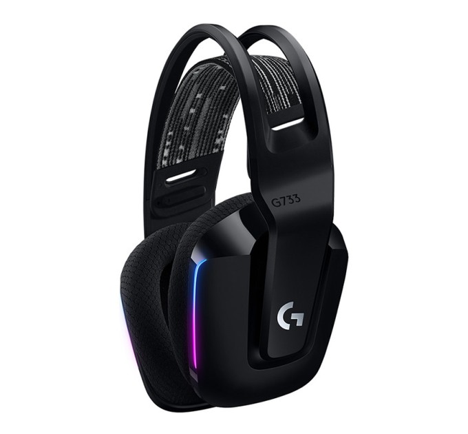 Гарнітура бездротова ігрова G733 Lightspeed, RGB, чорна Logitech (981-000864)
