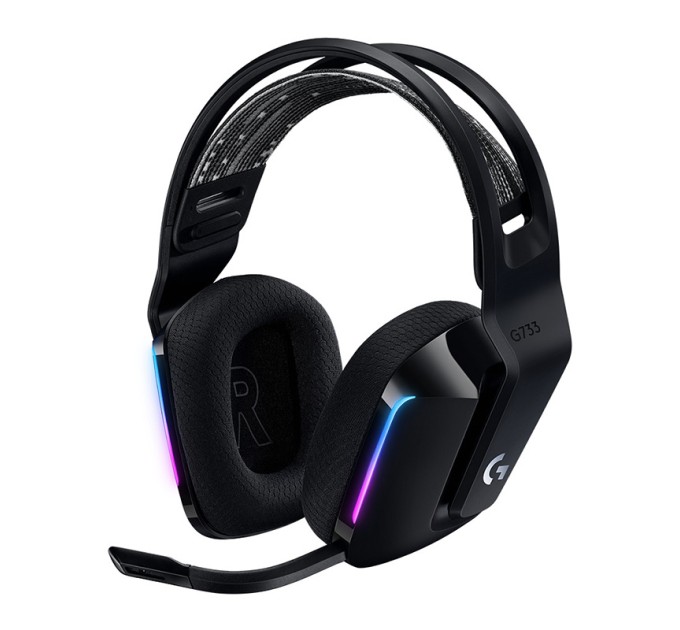 Гарнітура бездротова ігрова G733 Lightspeed, RGB, чорна Logitech (981-000864)