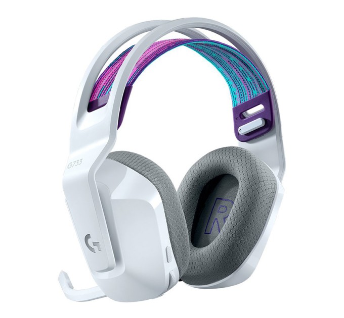 Гарнітура бездротова ігрова G733 Lightspeed, RGB, біла Logitech (981-000883)