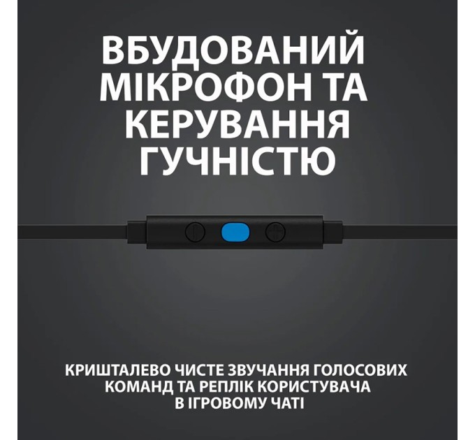 Навушники дротові ігрові G333, чорні Logitech (981-000924)
