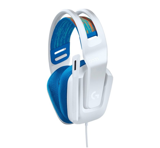 Гарнітура дротова ігрова G335, біла Logitech (981-001018)