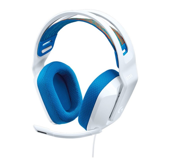 Гарнітура дротова ігрова G335, біла Logitech (981-001018)